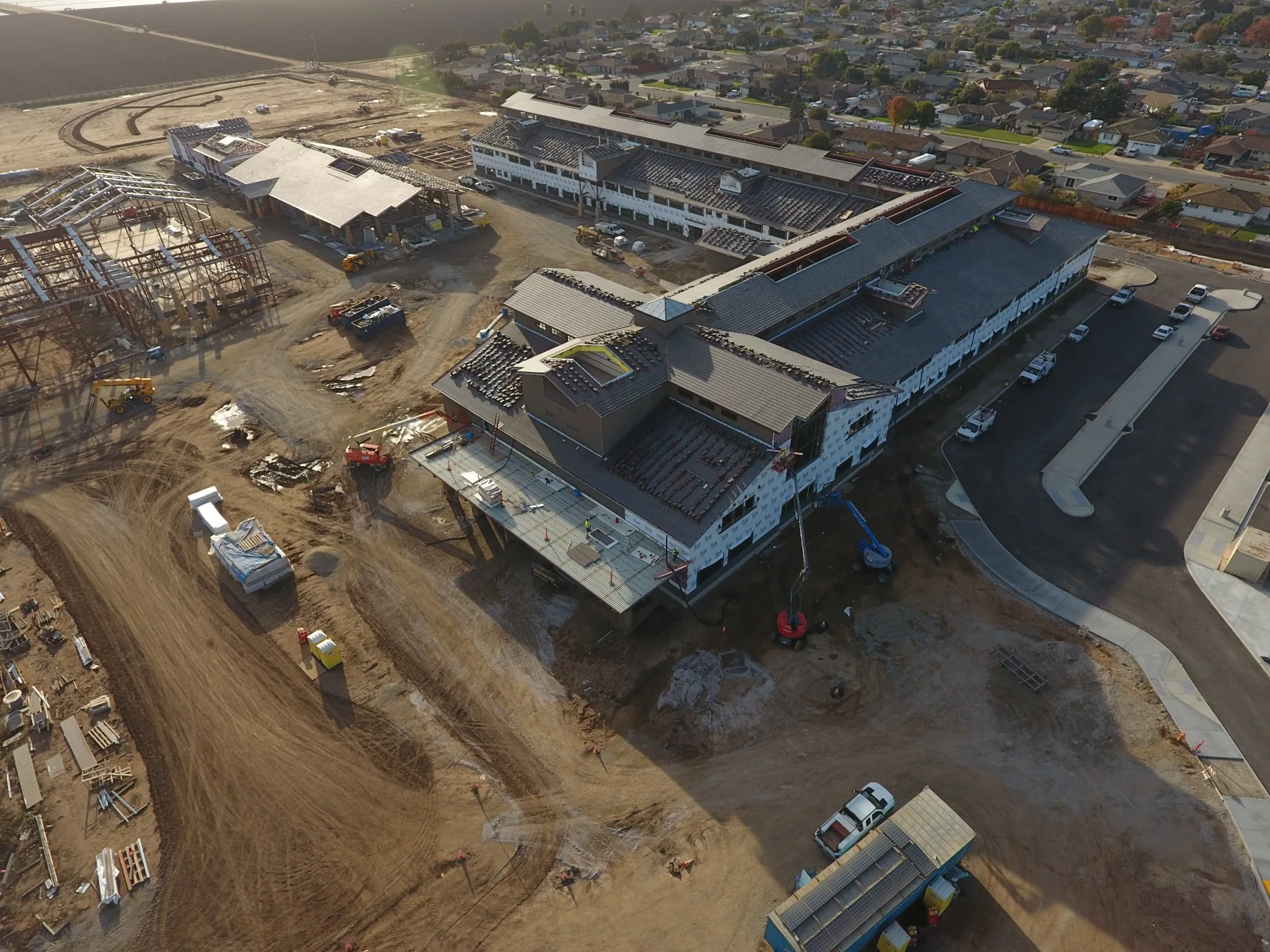 Rancho San Juan High School — campus buildings under construction