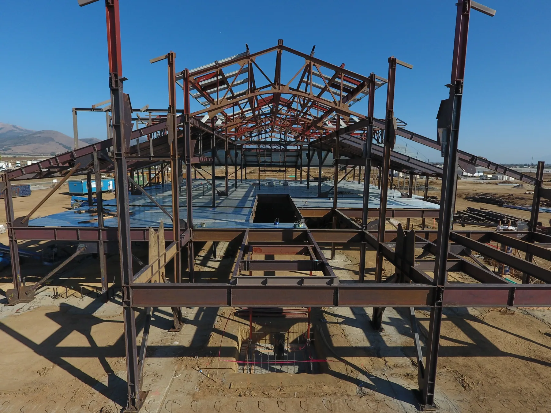 Rancho San Juan High School — structural steel framing